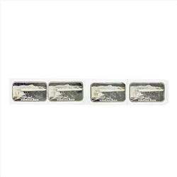 Lot of (4) Diamond Head, Waikiki .999 Fine Silver Bars