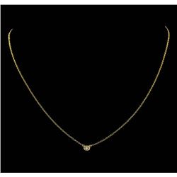 14KT Yellow Gold Ladies 0.20ct Diamond Necklace