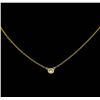 Image 2 : 14KT Yellow Gold Ladies 0.20ct Diamond Necklace