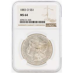 1883-O $1 Morgan Silver Dollar Coin NGC MS64