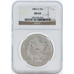 1884-O $1 Morgan Silver Dollar Coin NGC MS64