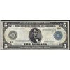 Image 1 : 1914 $5 Federal Reserve Note St. Louis