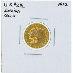 1912 $2 1/2 Indian Head Quarter Eagle Gold Coin