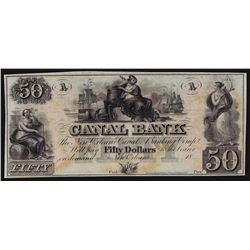 1800s $50 The New Orleans Canal & Banking Co. Obsolete Bank Note