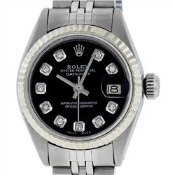 Rolex Stainless Steel Datejust Ladies Wristwatch