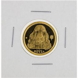 1992 1/5 oz Royal Gibraltar Royal Gold Coin