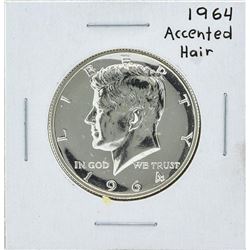 1964 Kennedy Accented Hair Half Dollar Coin
