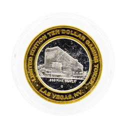 .999 Silver Barbary Coast $10 Casino Gaming Token Limited Edition