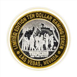 .999 Silver Tropicana Las Vegas $10 Casino Gaming Token Limited Edition