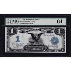 1899 $1 Black Eagle Silver Certificate Note PMG Choice Uncirculated 64