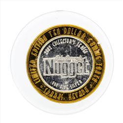 .999 Silver Nugget Sparks Nevada $10 Casino Gaming Token Limited Edition
