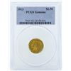 Image 1 : 1913 $2 1/2 Indian Head Quarter Eagle Gold Coin PCGS Genuine