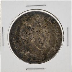 1833 France 5 Francs Silver Coin