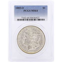 1885-O $1 Morgan Silver Dollar Coin PCGS MS64