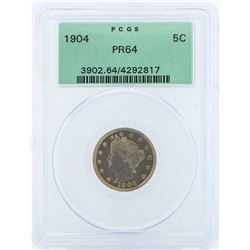 1904 Liberty Head Proof Nickel Coin PCGS PR64