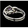 Image 3 : 14KT White Gold 0.50ct Amethyst Ring