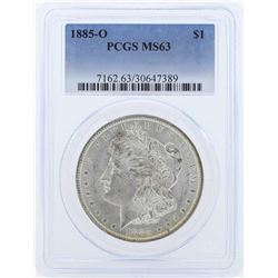 1885-O $1 Morgan Silver Dollar Coin PCGS MS63