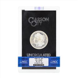 1884-CC $1 Morgan Silver Dollar Coin GSA NGC MS63PL
