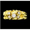 Image 1 : 14KT Yellow Gold Men's 0.40ctw Diamond Ring