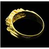Image 3 : 14KT Yellow Gold Men's 0.40ctw Diamond Ring