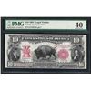 Image 1 : 1901 $10 Bison Legal Tender U.S. Currency Note PMG Extremely Fine 40