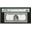 Image 1 : 1929 American Bank Note Company Test Note 10 Units PMG Gem Uncirculated 65EPQ