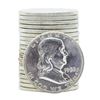 Image 1 : Roll of (20) 1958 Brilliant Uncirculated Franklin Half Dollar Coins