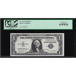 1935H $1 Silver Certificate Note PCGS Choice New 63PPQ