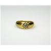 Image 1 : An 18ct gold and diamond ring, gypsy set with a single old cut stone    £400-600...