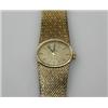 Image 1 : A 9ct gold cased Lady's wristwatch, the oval gold coloured dial with baton numerals signed Omega de.