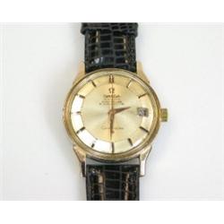 A Gentleman's Omega Constellation automatic chronometer wristwatch with silvered dial having baton..
