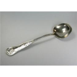 A Continental metalwares King's pattern fruit ladle, 30.5cm, 6.25oz    £40-60...