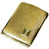 Image 1 : A 9ct gold matchbook case by Synyer and Beddoes, Birmingham 1938, of rectangular shape with engine..
