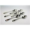 Image 1 : A set of six George III silver Old English pattern teaspoons, five by Thomas Purver and Edward Furn.