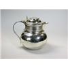 Image 1 : An Edwardian silver covered jug by George Perkins, London 1904, of plain baluster shape below a cyl.