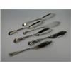 Image 1 : A group of six silver butter knives including: two King's pattern examples (1 x George Adams, Londo.