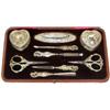 Image 1 : A Victorian Lady's silver manicure set by various makers, Chester and Birmingham 1895, comprising:..