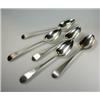 Image 1 : A group of five George III Scottish silver Old English pattern table spoons, (3 x LB, Edinburgh 180.