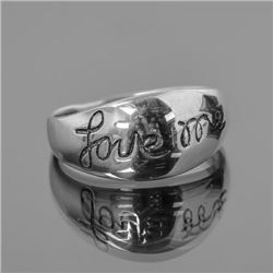 Sterling Silver .925 "Love Me" Ring
