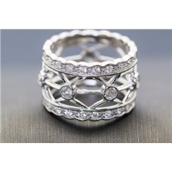 Sterling Silver .925 and Cubic Zirconia Band