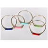 Image 2 : Five Sterling Silver .925 Rings with Colorful Stones