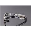Image 2 : Silver Tone Stainless Steel Fish Hook Bangle