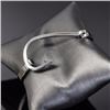 Image 4 : Silver Tone Stainless Steel Fish Hook Bangle