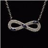 Image 2 : Sterling Silver .925 Infinity Necklace