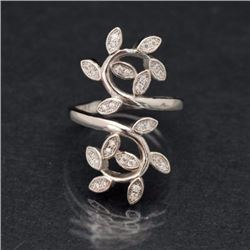 Sterling silver .925 Bypass Ring