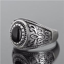 Sterling Silver .925 and Onyx Ring