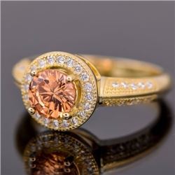 Gold-Plated Sterling Silver .925 Milgrain Ring
