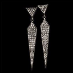 Pair of Sterling Silver .925 Dangle Earrings