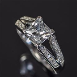 Sterling Silver .925 Cubic Zirconia Engagement Ring