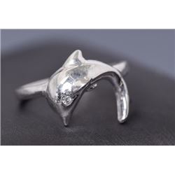 Sterling Silver .925 Dolphin Ring